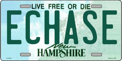 NH license plate ECHASE