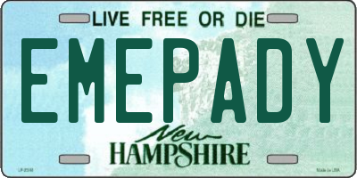 NH license plate EMEPADY