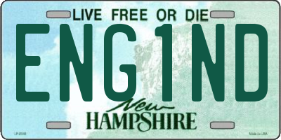 NH license plate ENG1ND