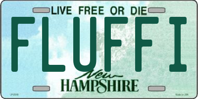 NH license plate FLUFFI