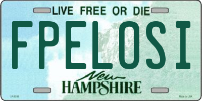 NH license plate FPELOSI