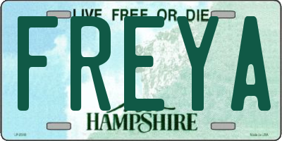 NH license plate FREYA