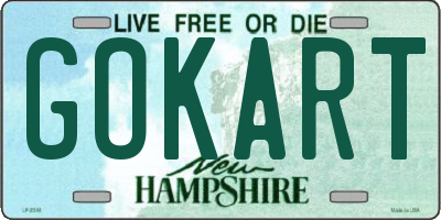 NH license plate GOKART