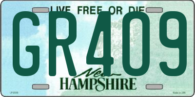 NH license plate GR4O9