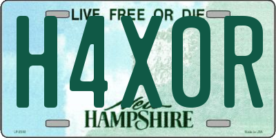 NH license plate H4X0R