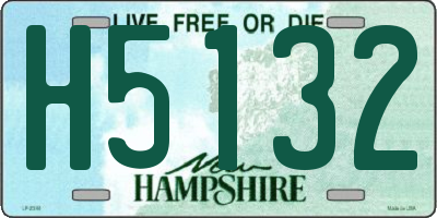 NH license plate H5132