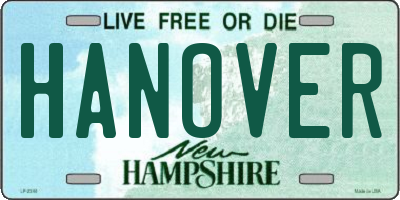 NH license plate HANOVER