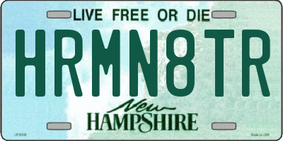 NH license plate HRMN8TR