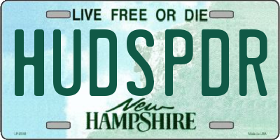 NH license plate HUDSPDR