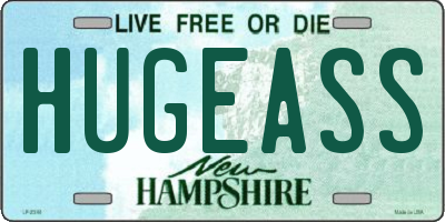 NH license plate HUGEASS