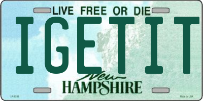 NH license plate IGETIT