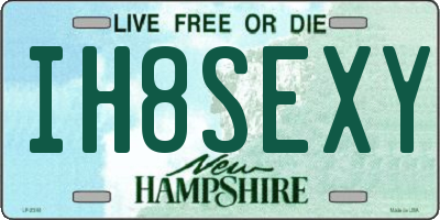 NH license plate IH8SEXY