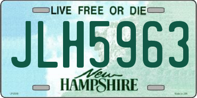 NH license plate JLH5963