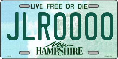 NH license plate JLR0000