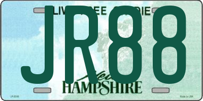 NH license plate JR88