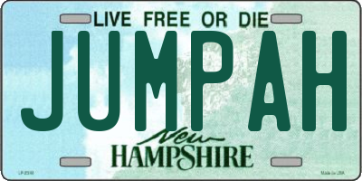 NH license plate JUMPAH