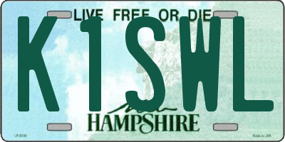 NH license plate K1SWL