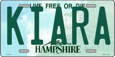 NH license plate KIARA