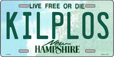 NH license plate KILPLOS