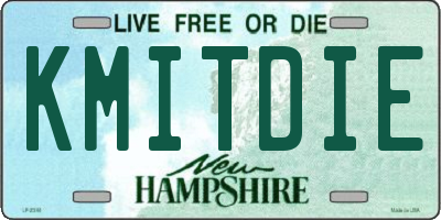 NH license plate KMITDIE