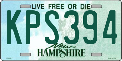 NH license plate KPS394