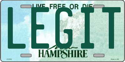 NH license plate LEGIT