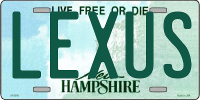 NH license plate LEXUS