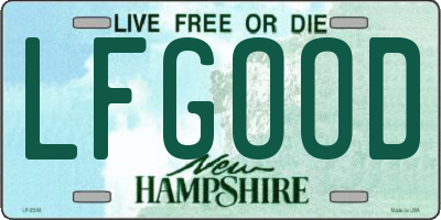 NH license plate LFGOOD