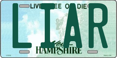 NH license plate LIAR