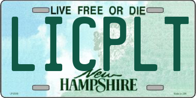 NH license plate LICPLT