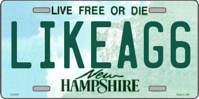 NH license plate LIKEAG6