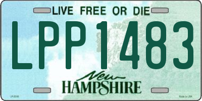 NH license plate LPP1483