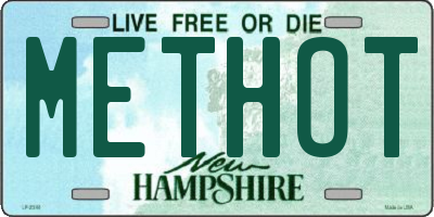 NH license plate METHOT