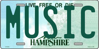 NH license plate MUSIC