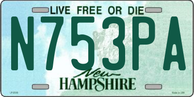 NH license plate N753PA