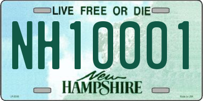 NH license plate NH10001