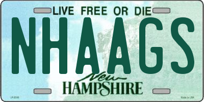 NH license plate NHAAGS