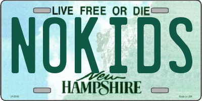 NH license plate NOKIDS