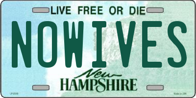 NH license plate NOWIVES