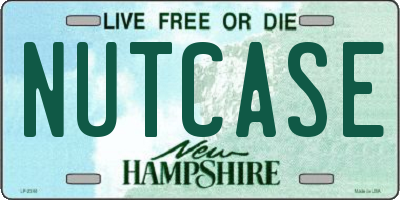 NH license plate NUTCASE