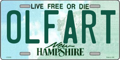 NH license plate OLFART