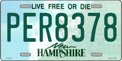 NH license plate PER8378