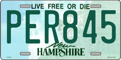 NH license plate PER845