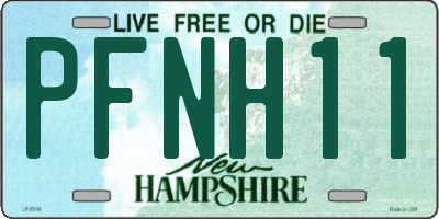 NH license plate PFNH11