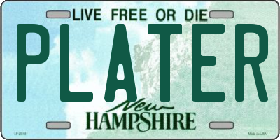 NH license plate PLATER