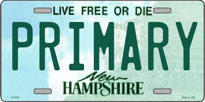 NH license plate PRIMARY