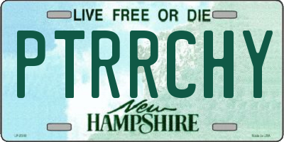 NH license plate PTRRCHY