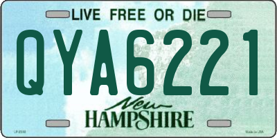 NH license plate QYA6221