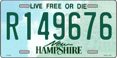 NH license plate R149676