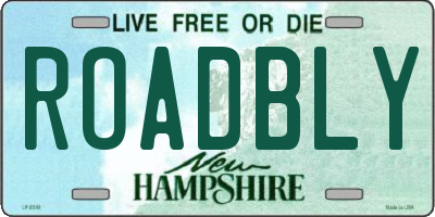 NH license plate ROADBLY